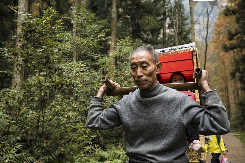 坐轿夫背上图片