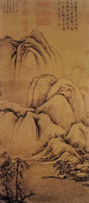 元代山水画经典欣赏_赵孟 