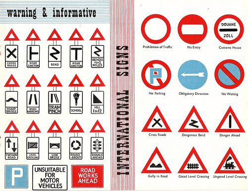 the british government announced that road signs were to be