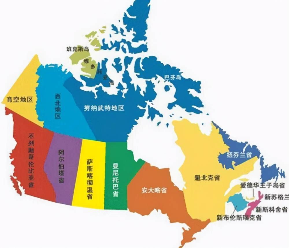 加拿大东南角地理位置图片