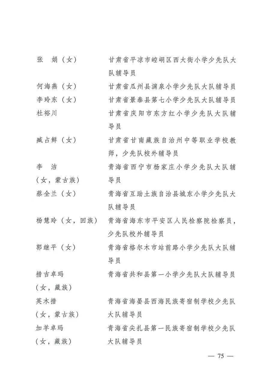 清水這些少先隊員和少先隊集體被共青團中央教育部全國少工委通報表揚