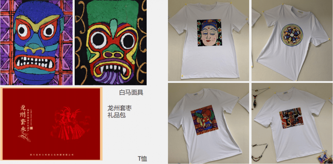 件藏羌老物件,展陈于九州锦都文化馆里,利用老物件精美的文化元素图案