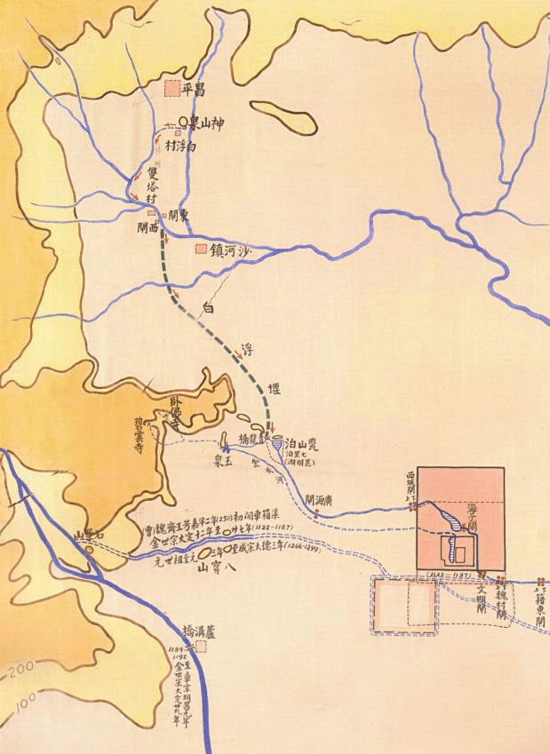 推测白浮瓮山河路线