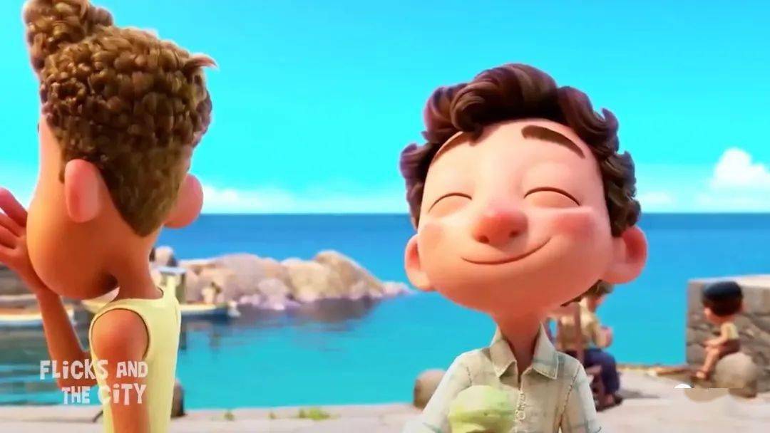 家旅行社,有张海报是一幅意大利海滨小镇的画,写着欢迎来到portorosso