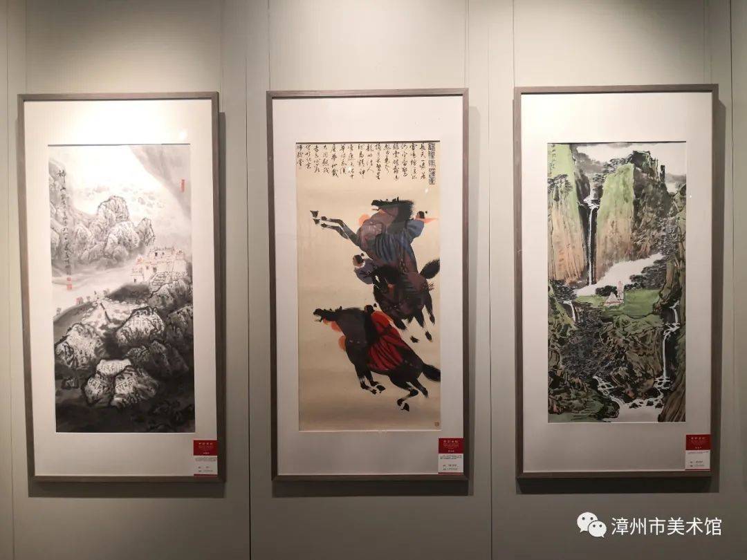 喜迎建党100周年平安高新中国画名家作品展在漳州市美术馆开幕