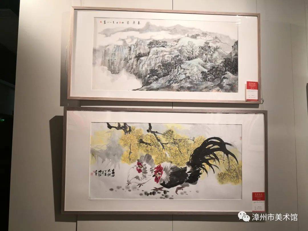 喜迎建党100周年平安高新中国画名家作品展在漳州市美术馆开幕