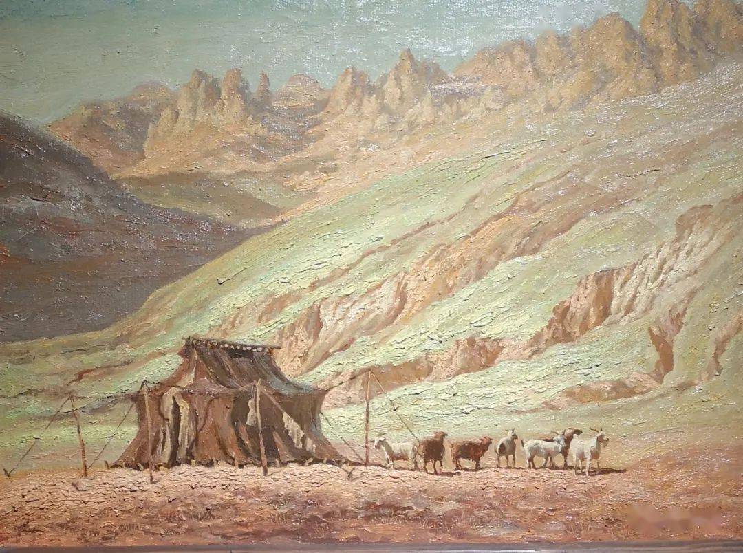 高应新《羌塘夕阳》45cmx60cm薛超《山居》60cmx60cm三鸿《银装》100