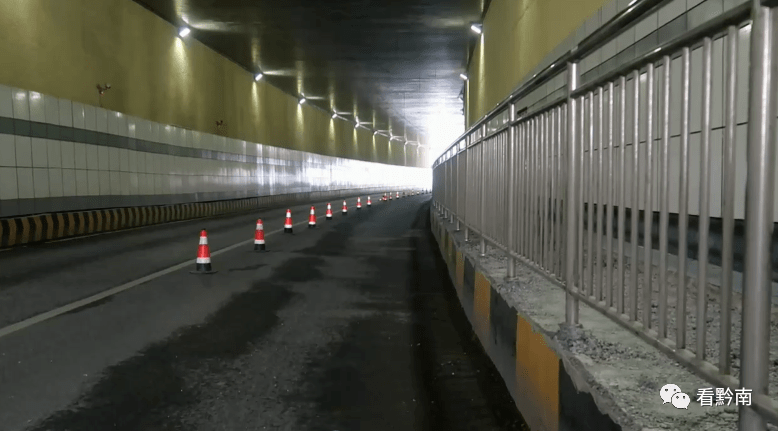 注意都匀龙潭隧道人行道封闭维护7天
