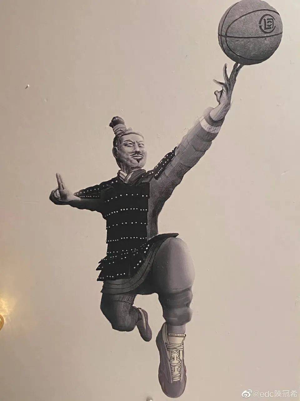 潘世亨上脚clot联名"aj兵马俑",陈冠希:春节前发售!