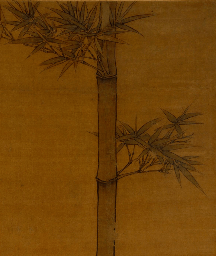 赏画|边景昭《竹鹤图》_仙鹤