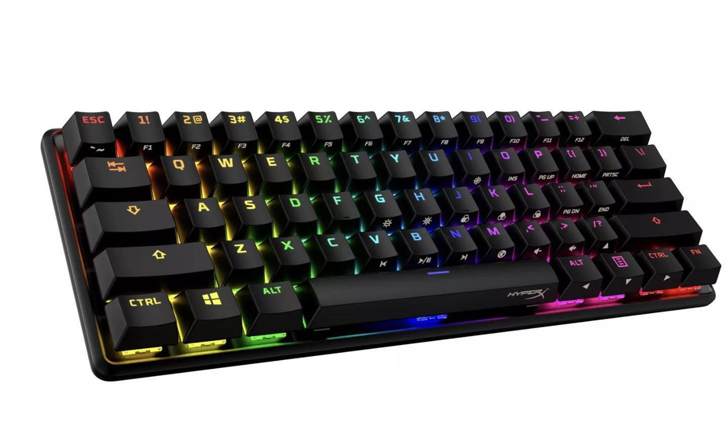 金士顿 hyperx 发布 61 键键盘,支持rgb灯效