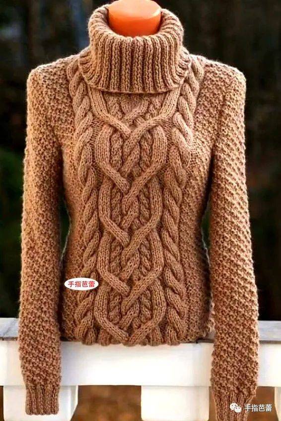 粗针粗线编织出的冬日毛衣就是美!