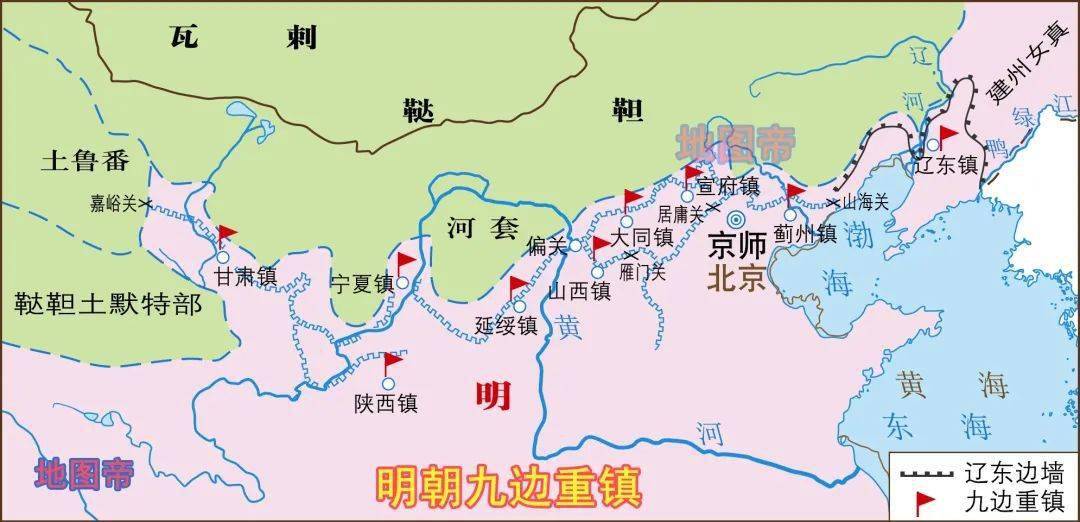 它们都修建在阴山山脉一线,但到了明代的时候,这道长城收缩至山西