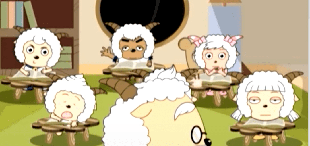 羊村正准备安排春游,慢羊羊村长在讲解需要注意的植物