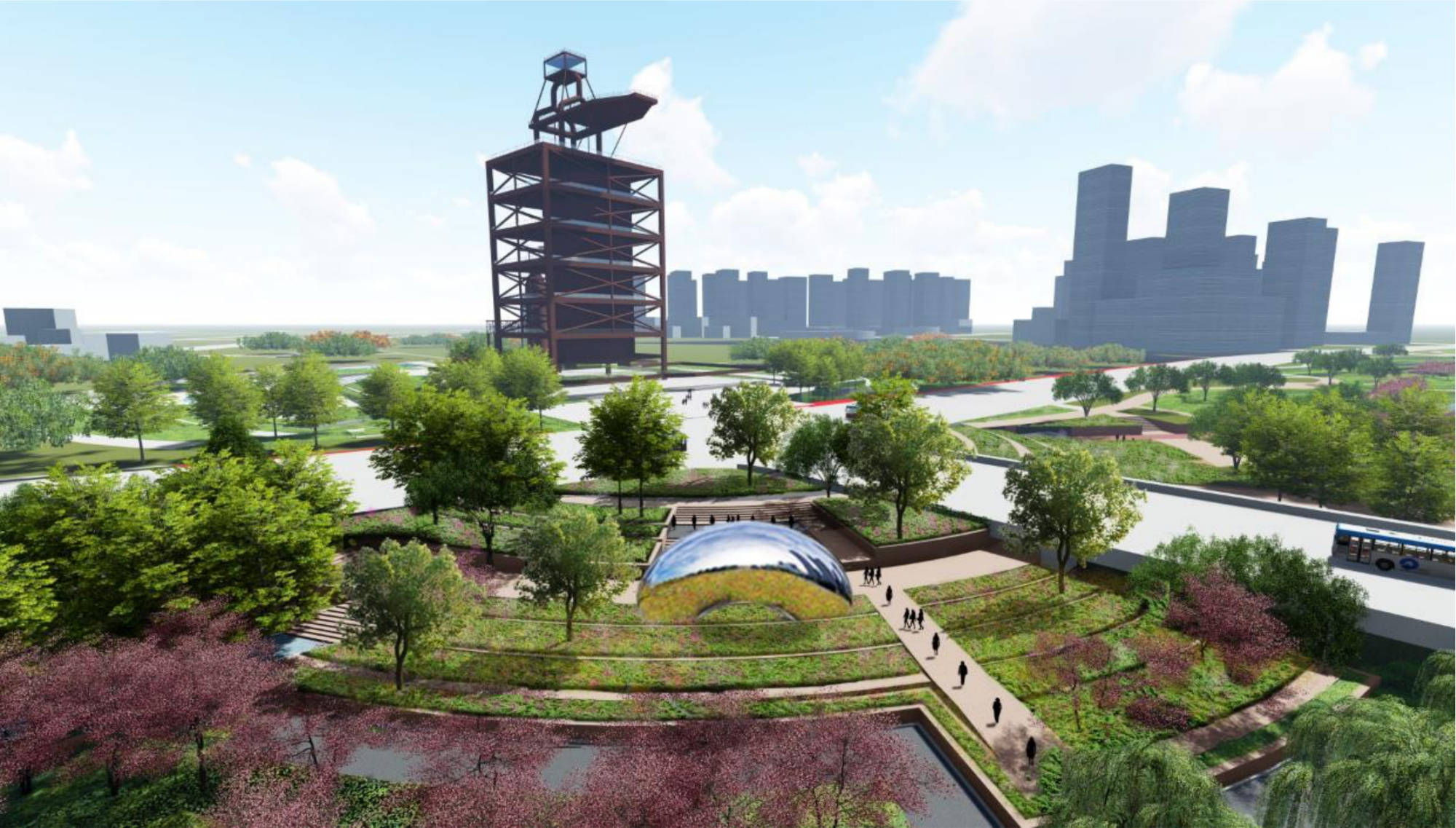 济南这个中央森林公园6月建成开放!水生态景观带同步推进_片区