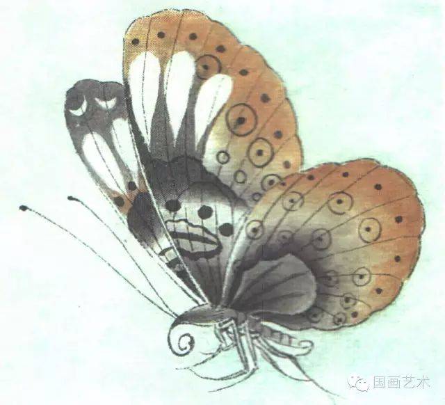 工笔画蝴蝶染色方法图片