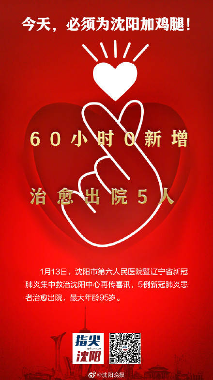 60小时无新增本土确诊病例沈阳加油676767