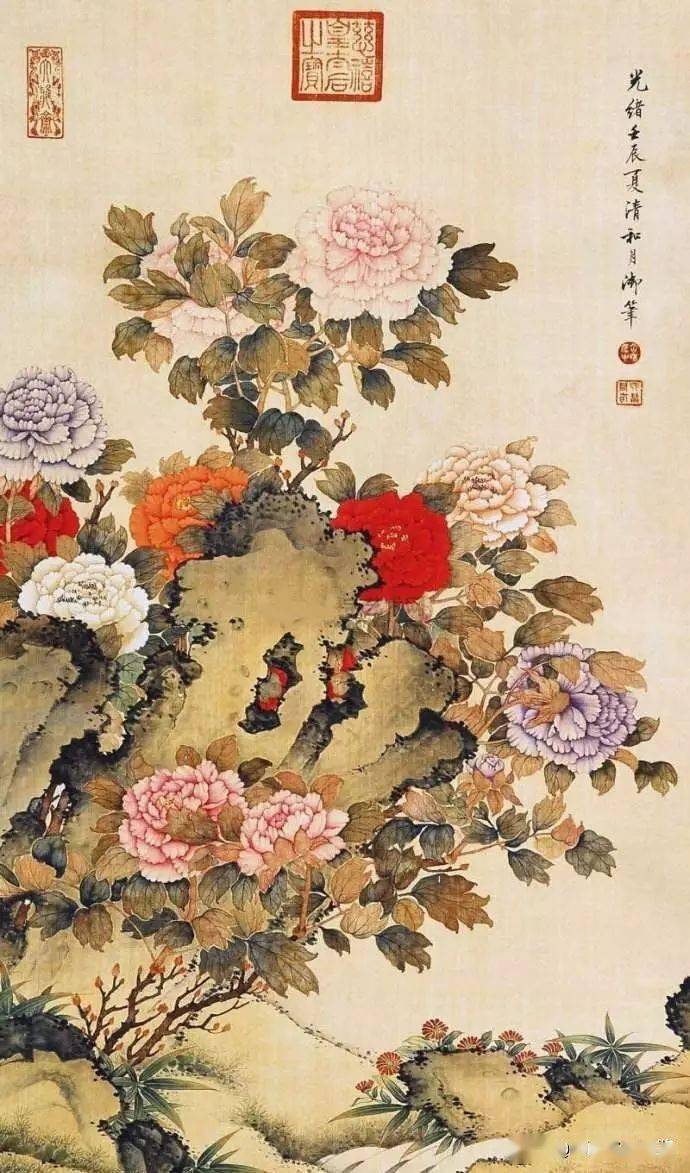 慈禧代笔——缪嘉惠 清朝女画家作品欣赏_花卉