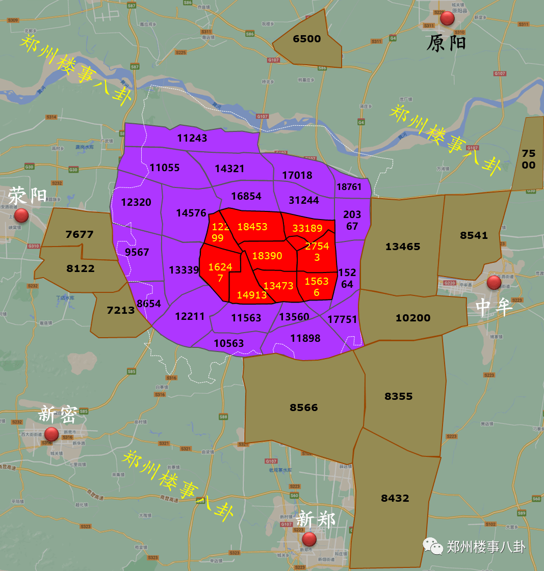 郑州42区2020年均价全图解析