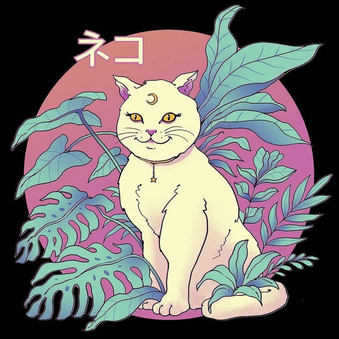 浮世绘风动漫插画