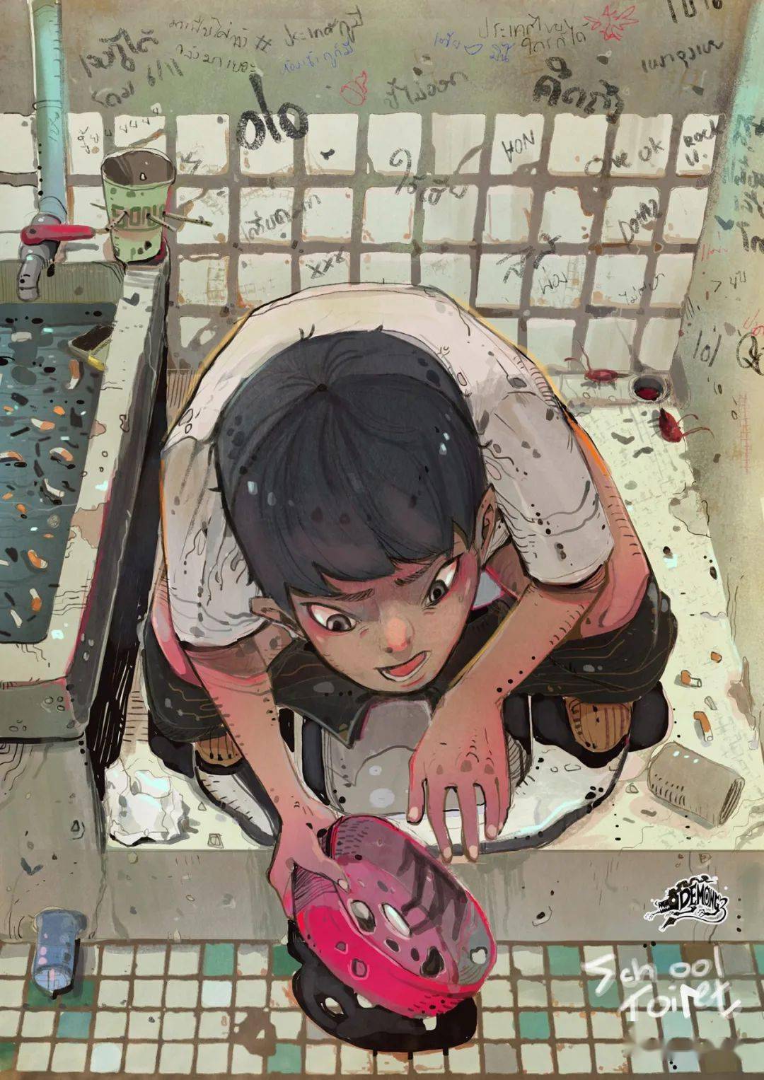 高人胆大为所欲为的泰风插画大透视就要这么玩