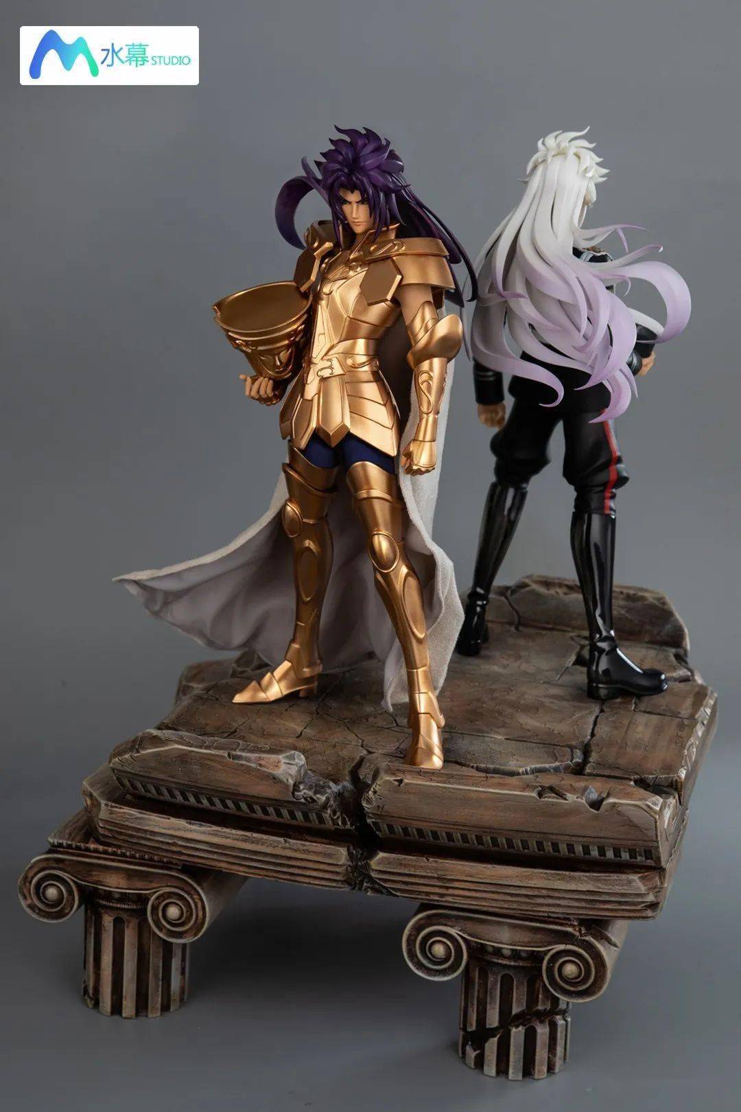资讯水幕studios圣斗士双子座撒加毁灭双生gk限量雕像手办