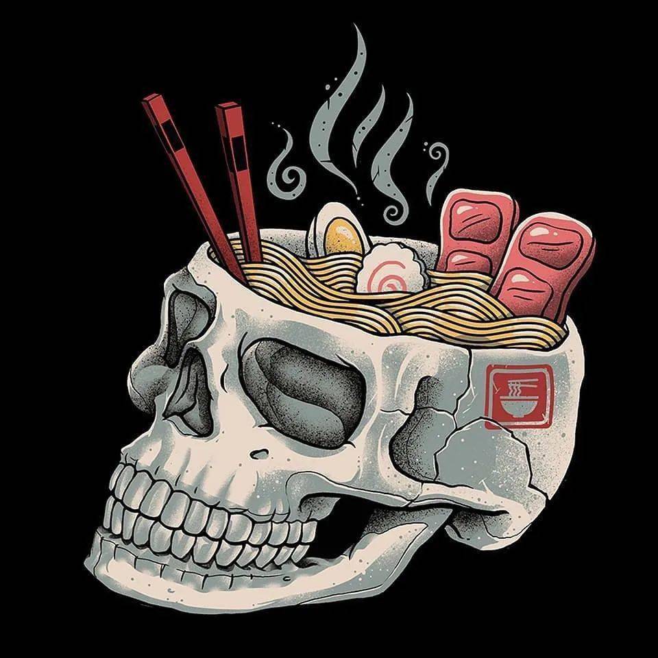 浮世绘风动漫插画