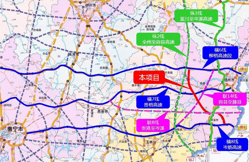 藤县高速公路网规划图图片