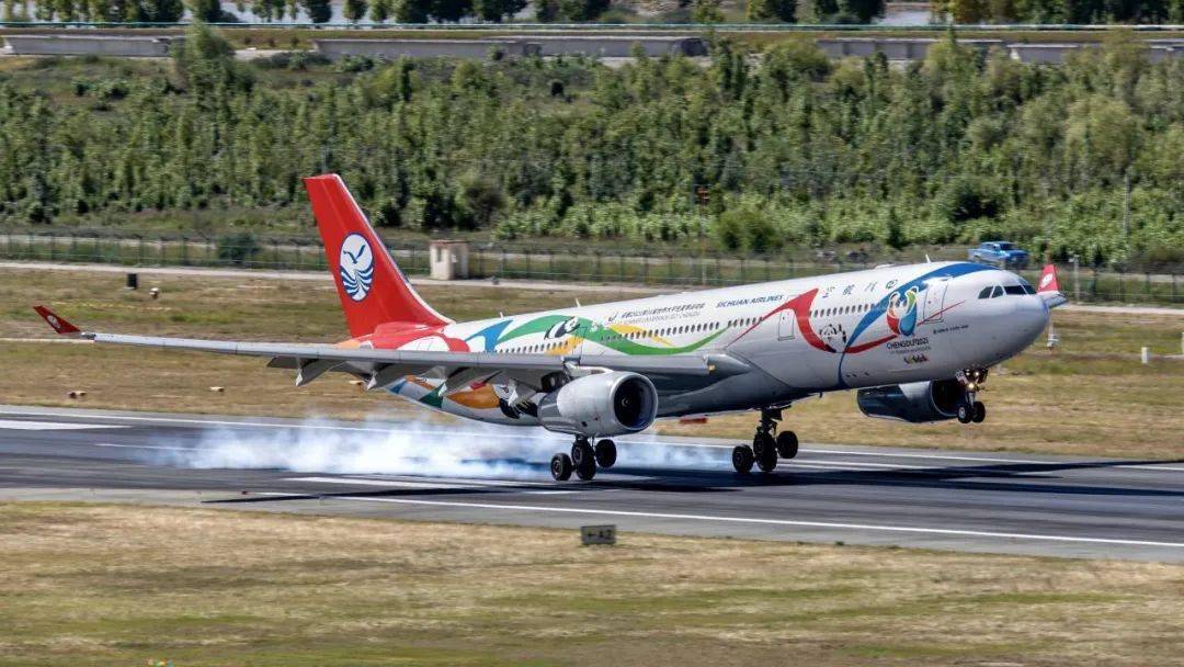 1月22日天府国际机场真机试飞6航司最帅试飞天团曝光