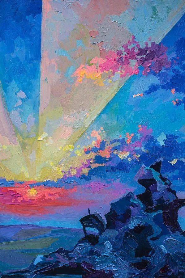 好美的色调好想到她的画里美醉了