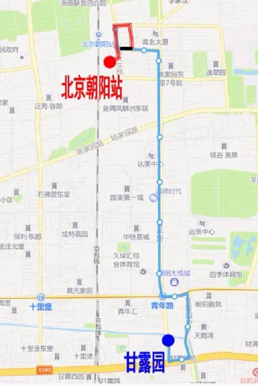 北京朝阳站地铁线路图图片