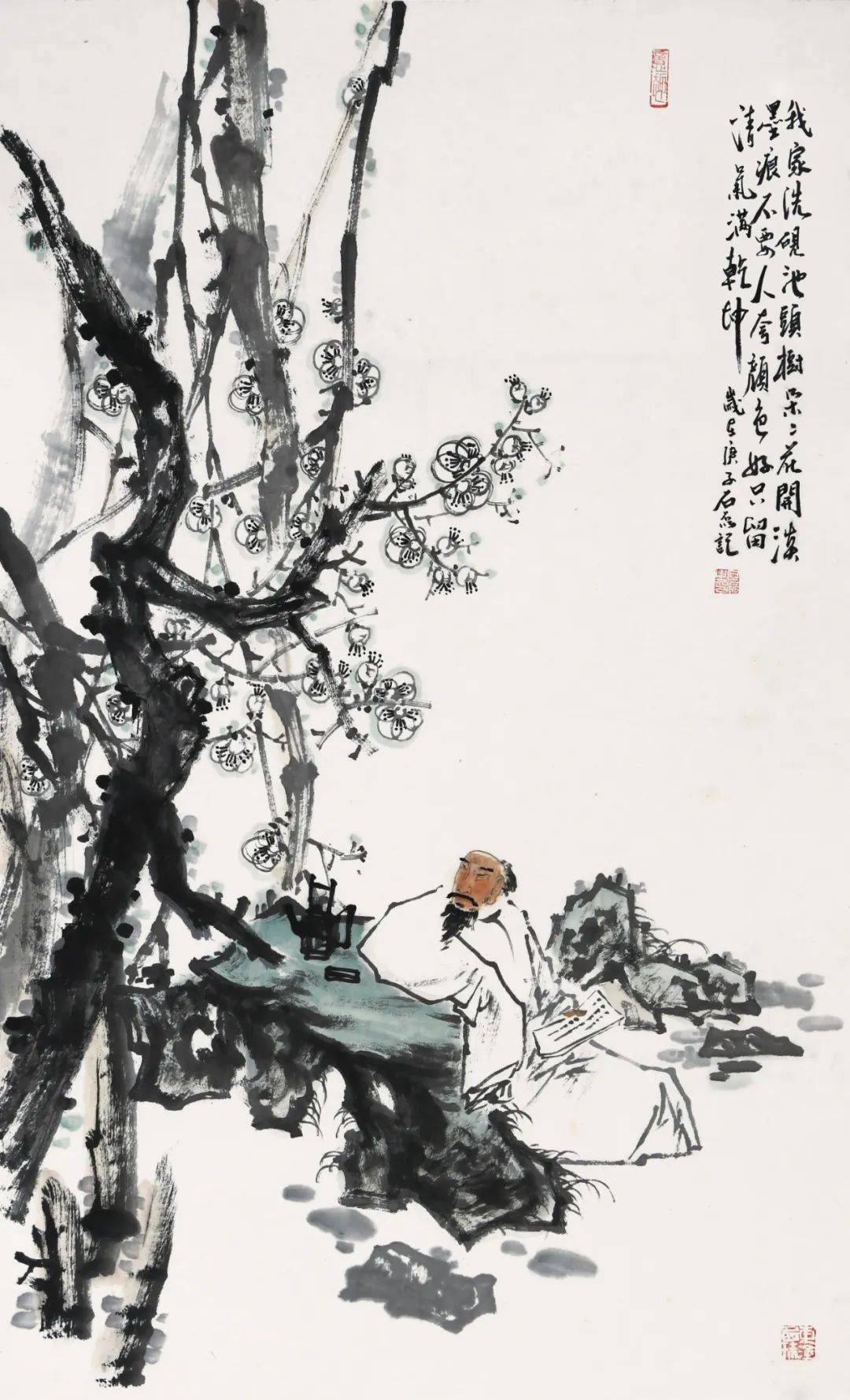 《元·王冕 墨梅>诗意图》(96×60cm) 石磊 山东泰安