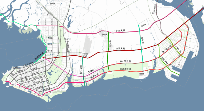 投資216億北海銀灘東區將建黃海路海絲大道連接銀灘大道