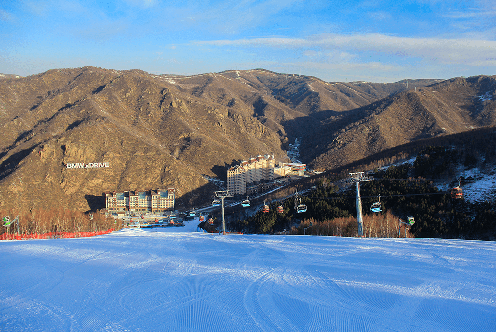 太子城滑雪图片