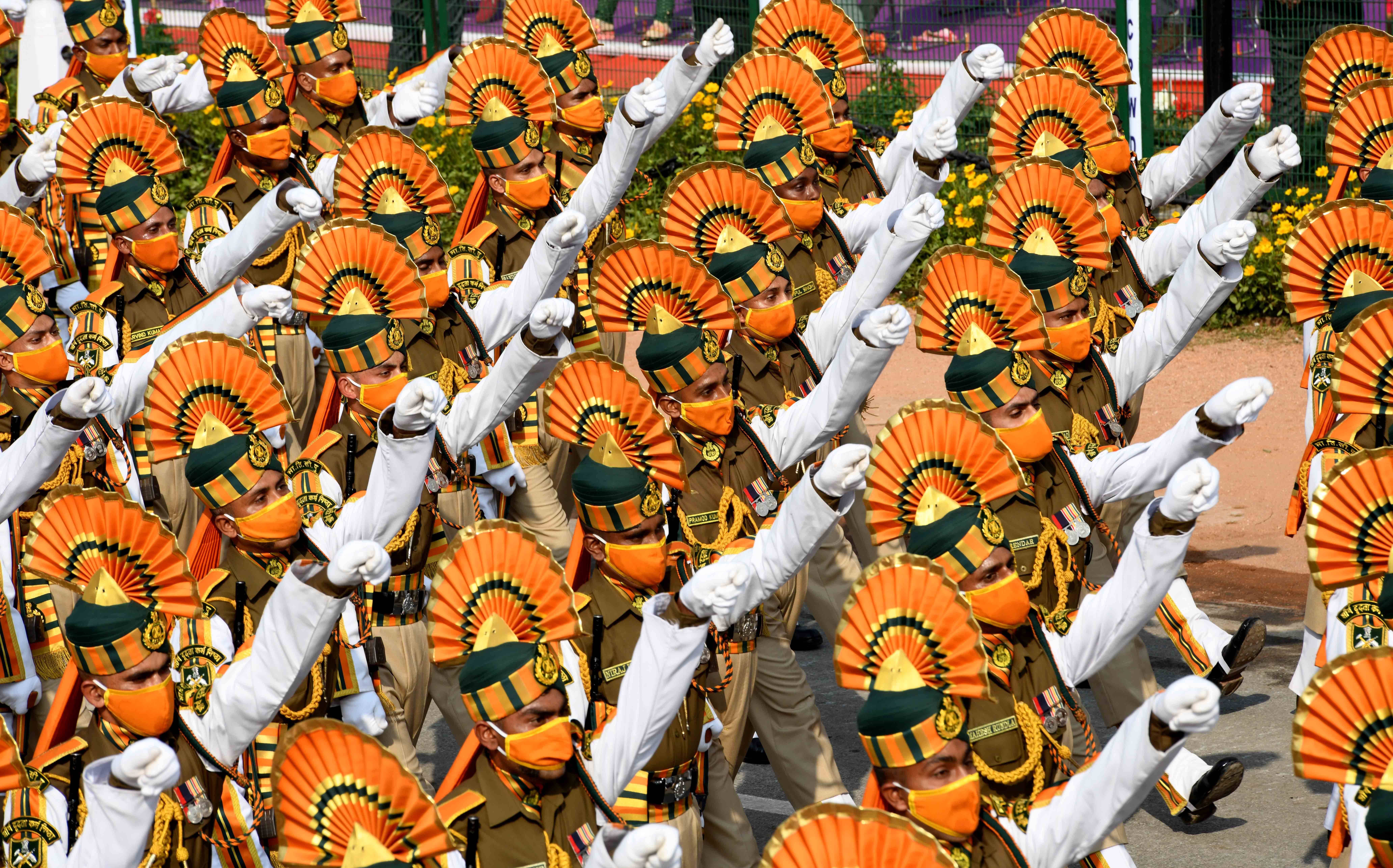 印度阅兵式图片
