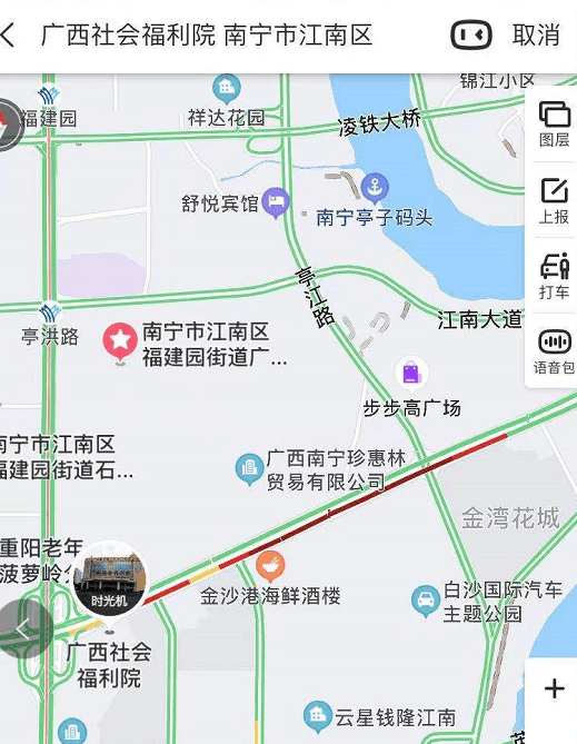 广西社会福利院门口发生一起在南宁市白沙大道