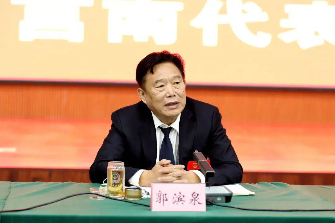 参加临沂市第十九届人民代表大会第六次会议的莒南代表团审议政府工作