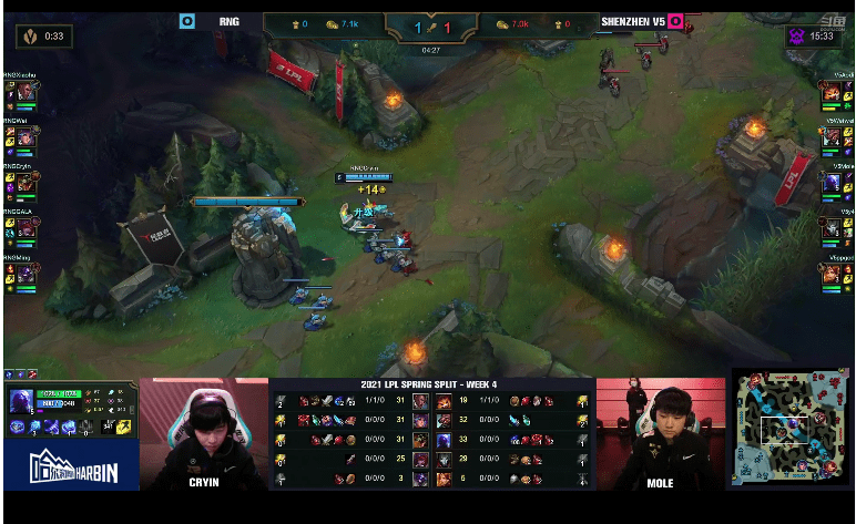 剑来御三家皆是未尝败绩rng稳稳收下四连胜