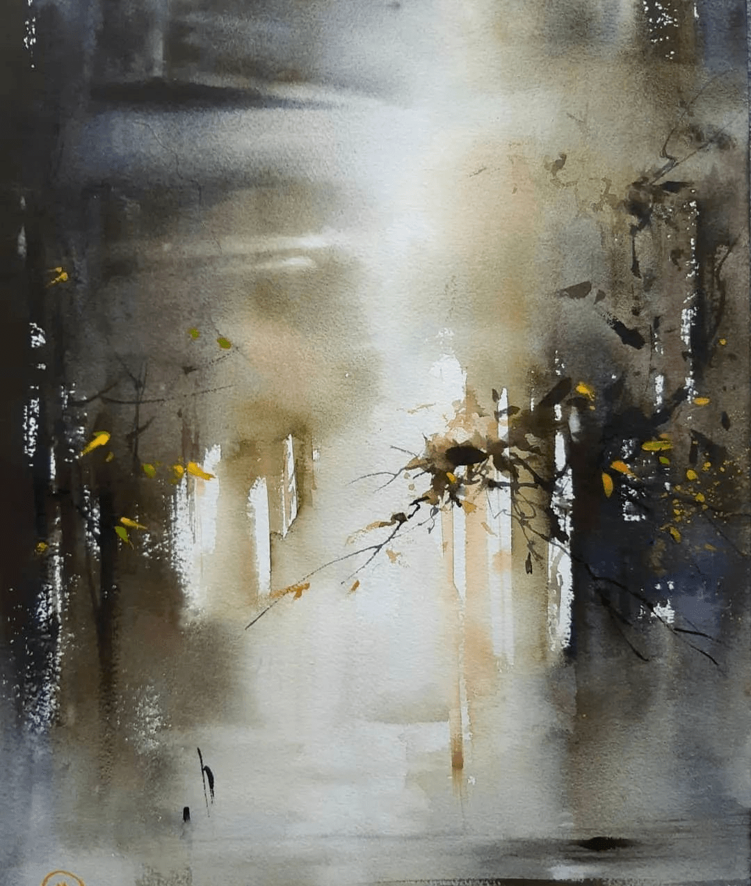 云雾缥缈光影斑斓从水的控制画出了雾与光影的效果