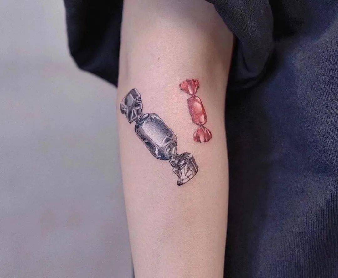 甜美的糖果纹身图案