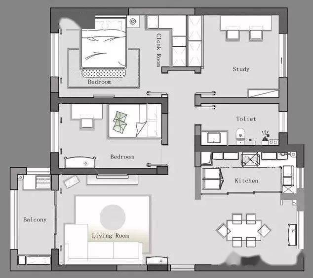 114平米的三居室,花17万装修的简约风格,简直太美了!
