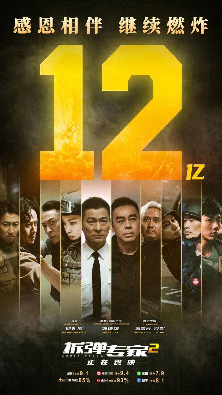 電影《拆彈專家2》票房破12億,後勁十足!