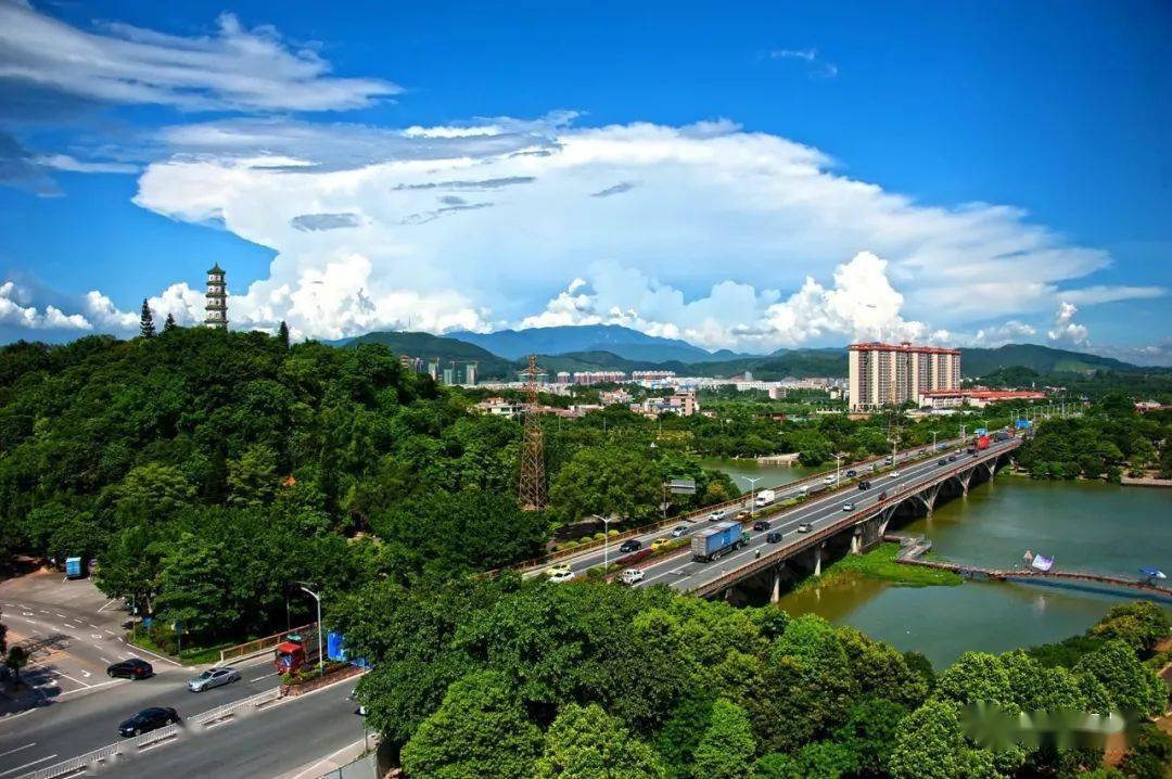 横跨增江河增城这座桥今日正式通车