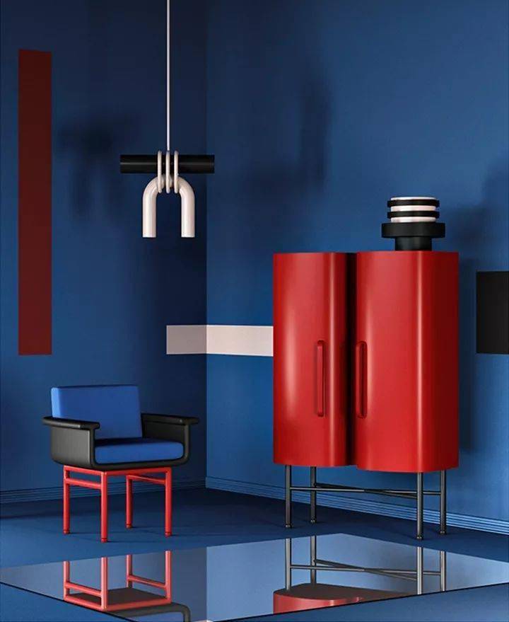 反对单调冷峻的现代主义,"孟菲斯"的神仙级配色