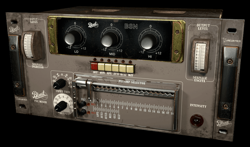 acustica audio 发布 blond 老式音频处理插件四件套_放大器