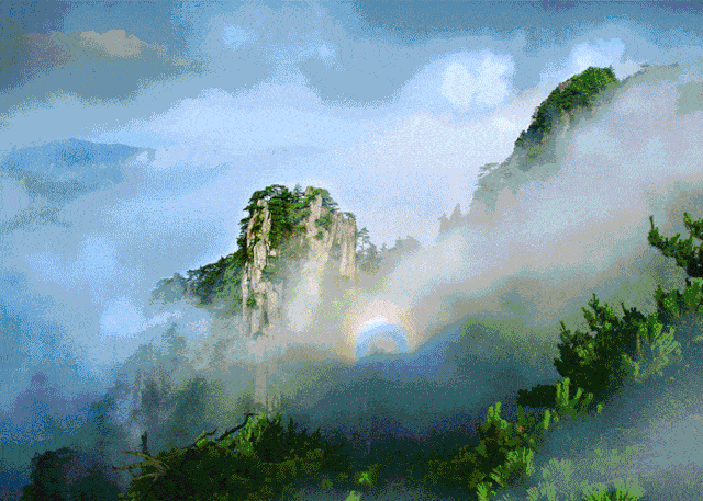 一起去宜春爬明月山,在或明媚或烟雨的日子里,江山如画,阳春三月,山花