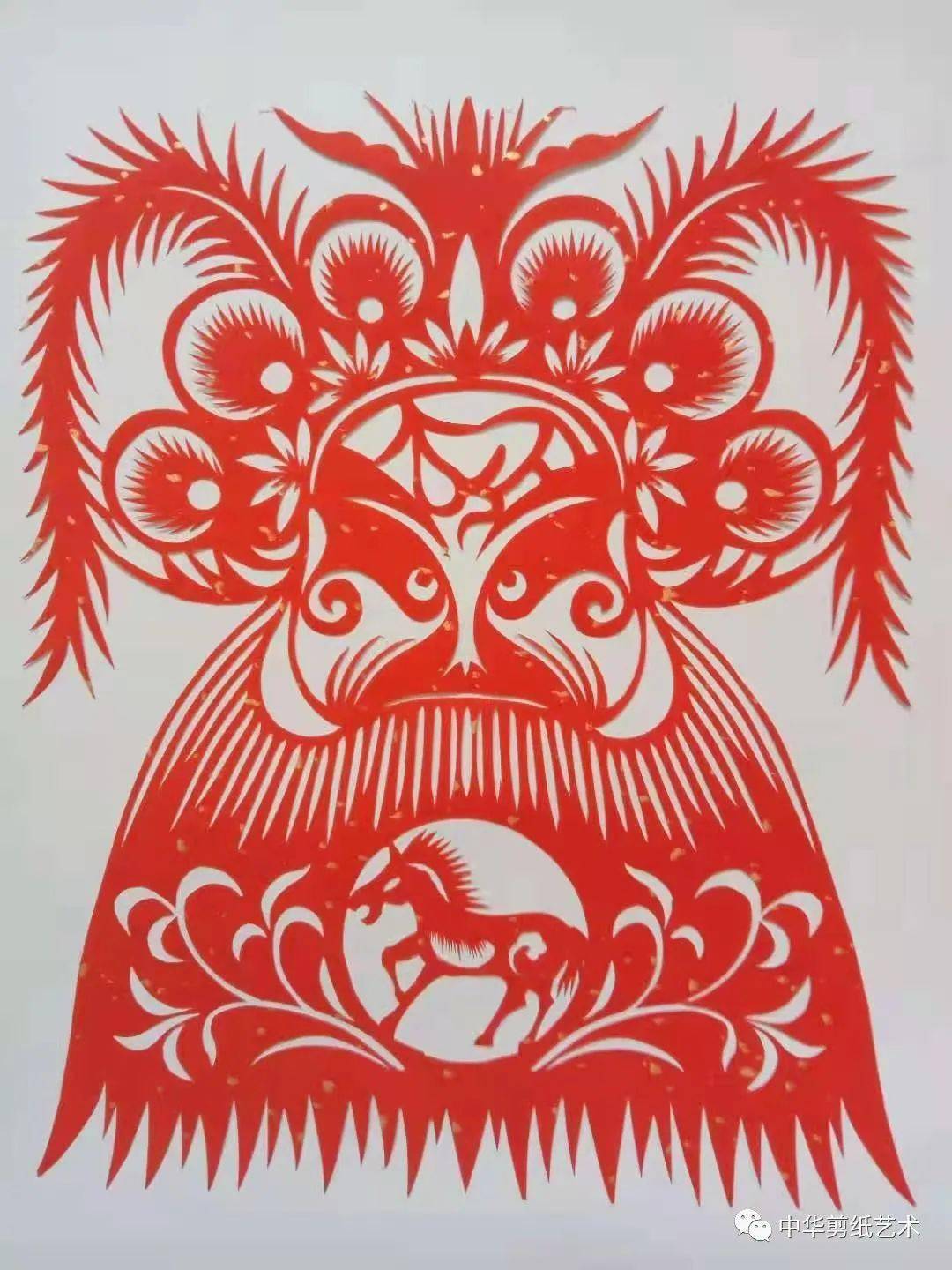 陕西三原范智君仙12生肖作品赏析_剪纸