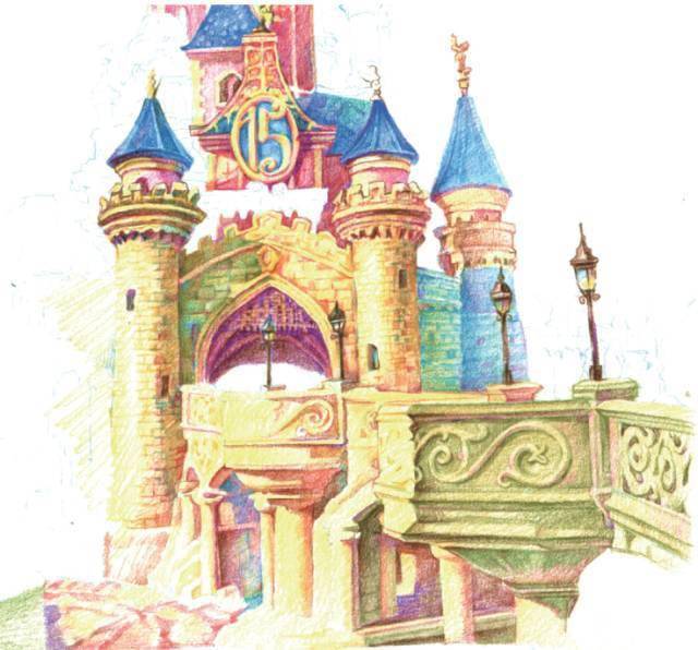 【彩铅教程】教你用彩铅画一座童话城堡
