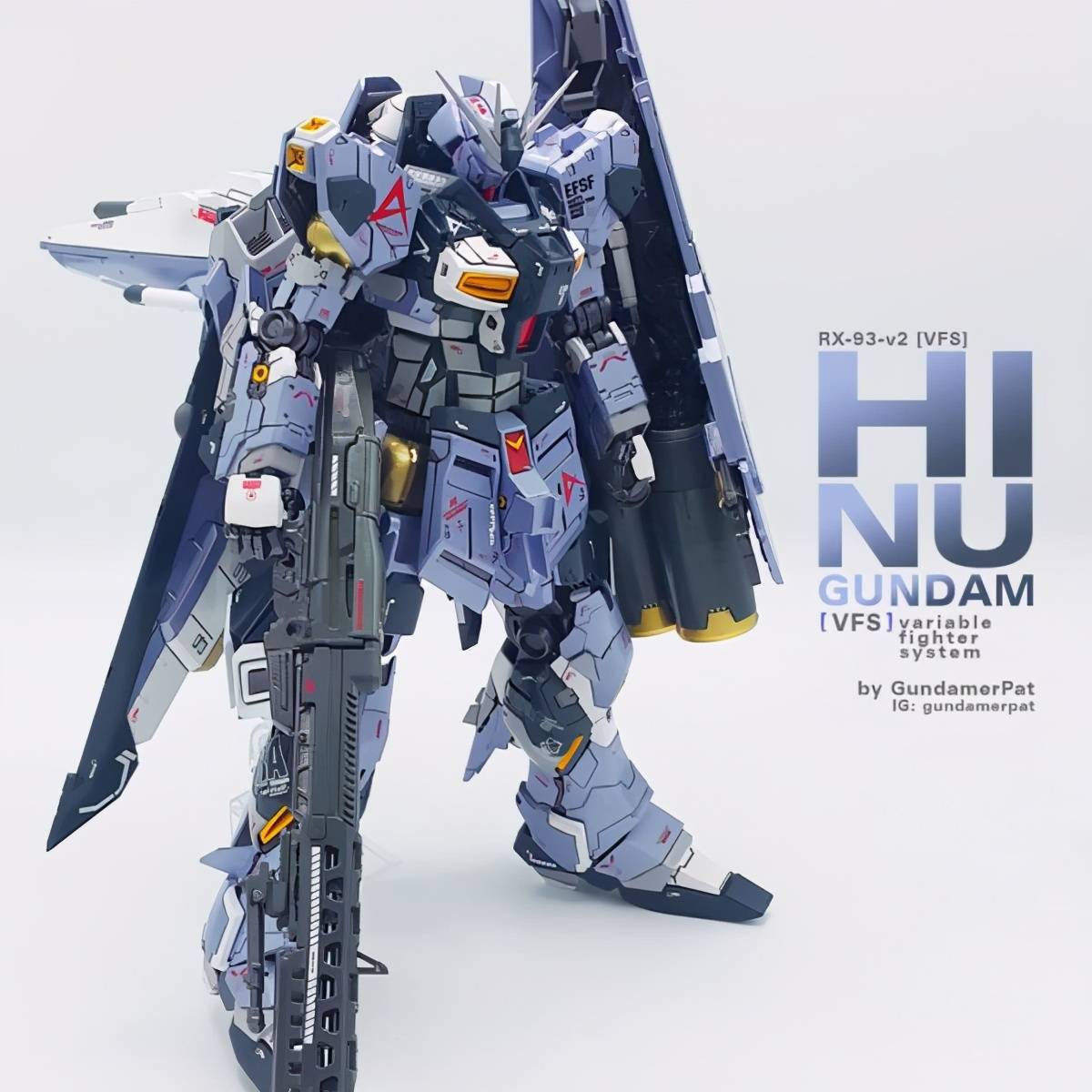 会变飞机的海牛高达模型大家能看出混搭什么机体的背包吗