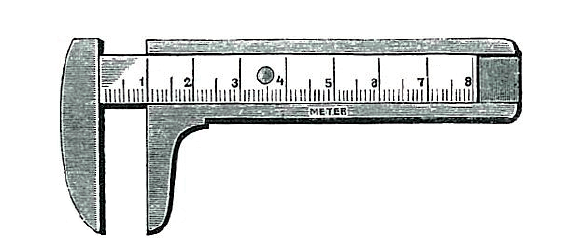 簡易遊標卡尺從1840年前後到1950年前後,被普及使用的遊標卡尺有林種